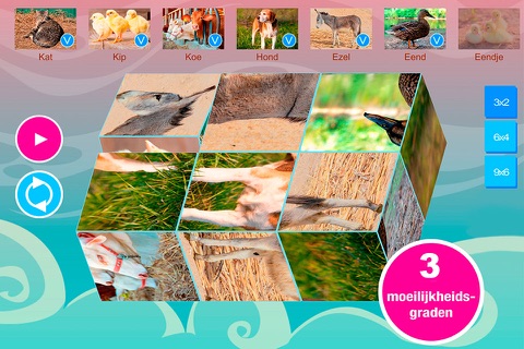 Smart Cubes: farm animals puzzle game for kids screenshot 2