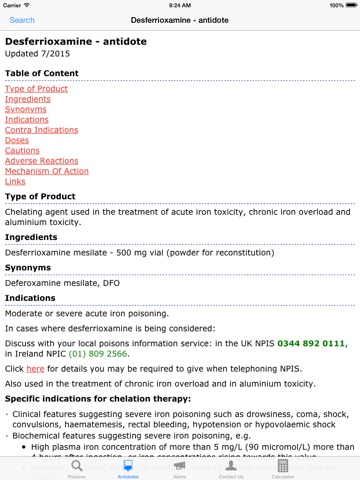 TOXBASE screenshot 3