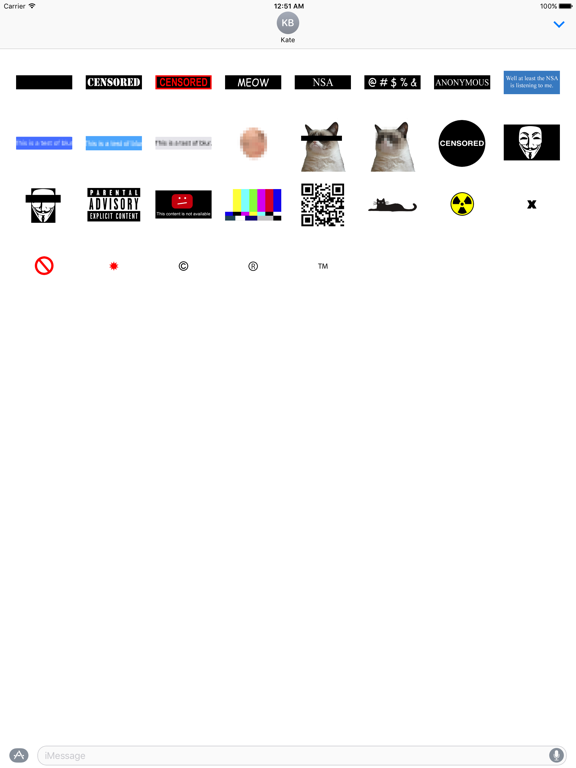Censor Message Stickers App Price Drops