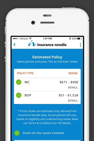 Quick Quote Estimator by Insurance Noodle screenshot 4