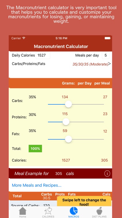 Fit Calc - Macro Calculator & Meal Planner screenshot-3
