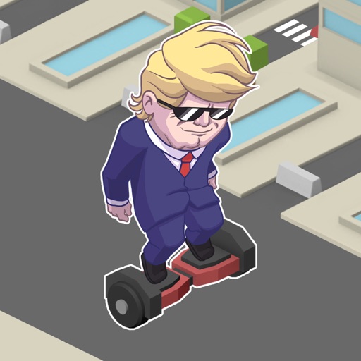 Trump Hoverboard Sim - Mannequin Race Challenge icon