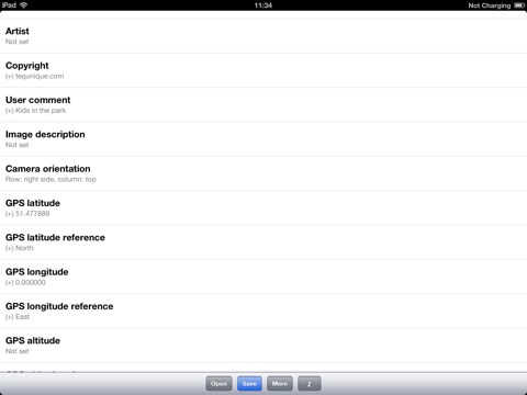 Exif Editor (iPad Edition) screenshot 3