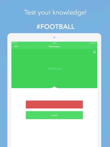 GOAL! Learn football vocabulary with Vocabla ENG POL SPA FRA GER screenshot 4