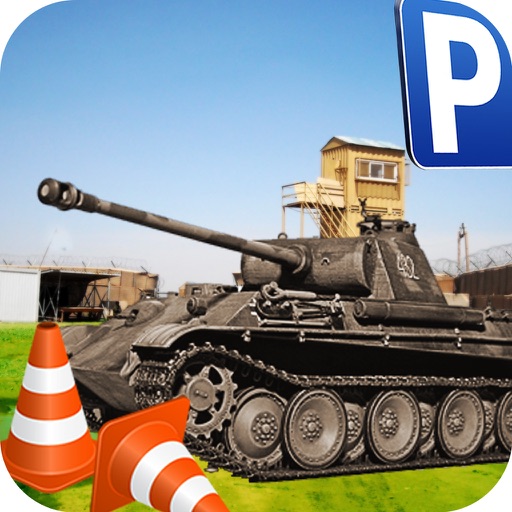 Military Tank Real Parking Icon