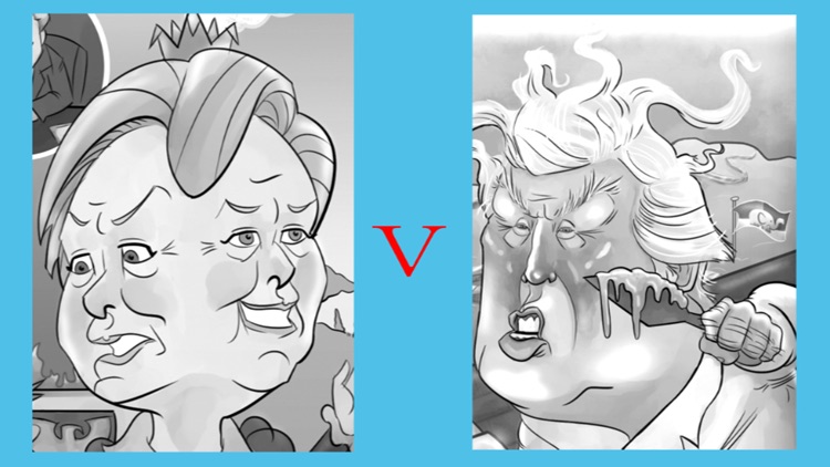 Trump vs Clinton Adult Coloring Electoral Vote 2016 screenshot-4