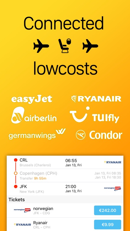 Lowcost Airlines - WizzAir, Ryanair, Norwegian,...