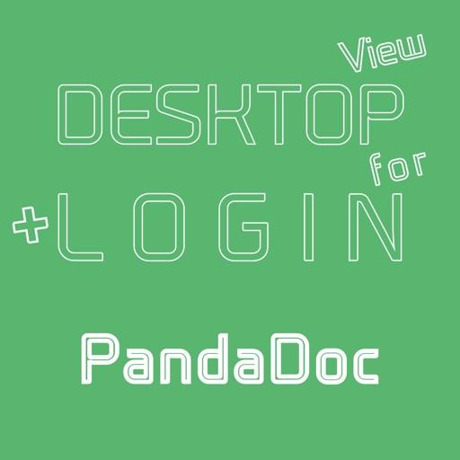 DESKTOP VIEW + LOGIN for PandaDoc