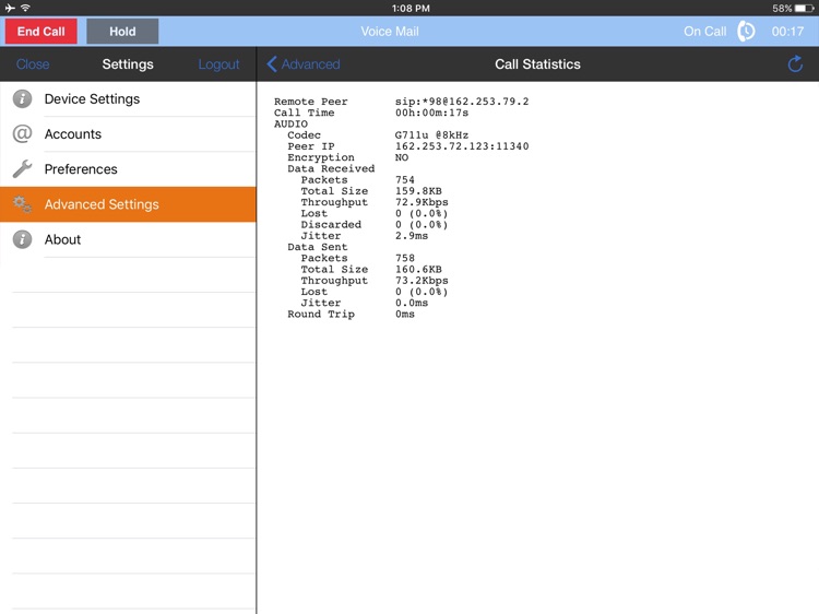 UniVoIP App for iPad screenshot-3