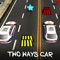 In this two way car game you need to take control over two cars at once,and you have to collect all the stars/coins on the way and avoid all the obstacles to continue the game