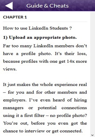 App Guide for LinkedIn Students screenshot 2