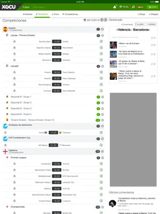 Screenshot 1 Xocu: Resultados, porras y noticias de fútbol iphone