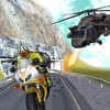 Police Gunship VS Bike Robbers  : Stunt Rider