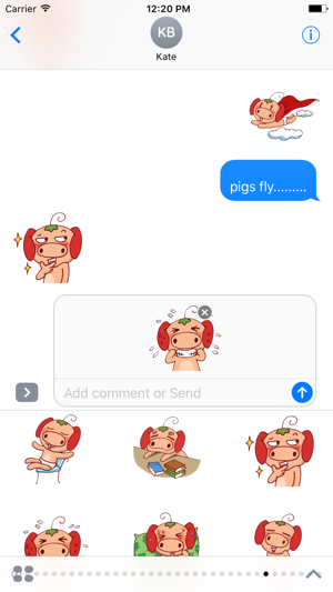 Strawberry Pig - Fc Sticker(圖3)-速報App