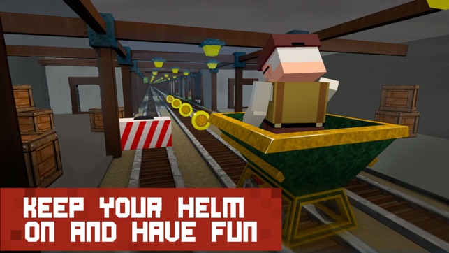 Block Mine Cart Racing Adventures 3D(圖3)-速報App