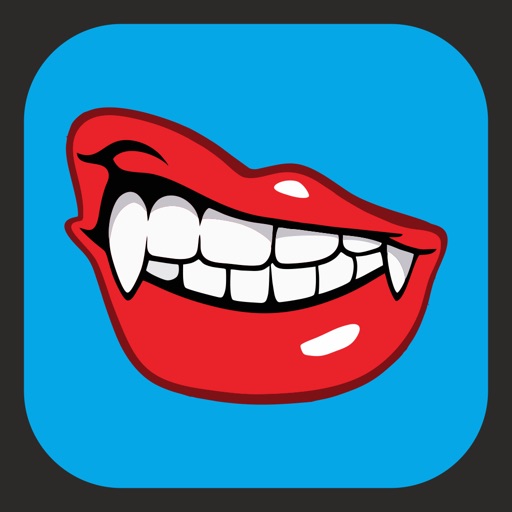 Vampire teeth Stickers - Pack for iMessage icon