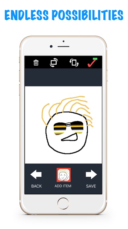 Stickmoji Maker -custom stickman emoji builder for texting stick emoticon emojis screenshot-3