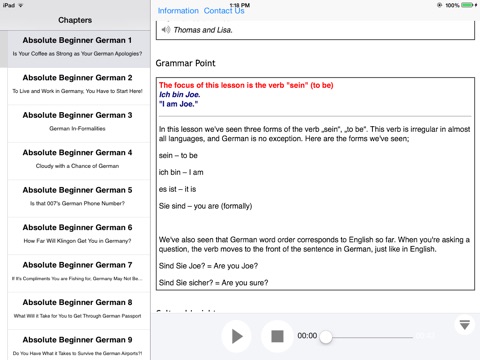 Advanced German for iPad screenshot 4