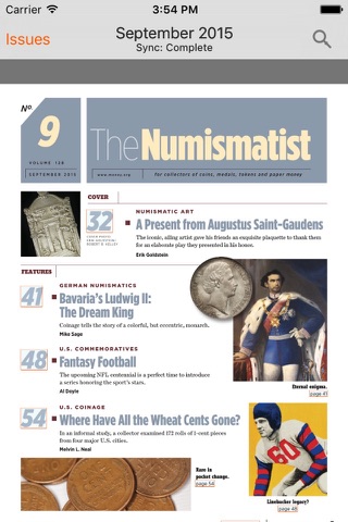 The Numismatist Magazine screenshot 2