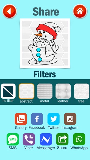 聖誕快樂著色書 - 兒童遊戲(圖5)-速報App