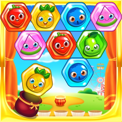 Candy Hexagon Bubble Pop - Kids Puzzle Games FREE by Beansprites LLC