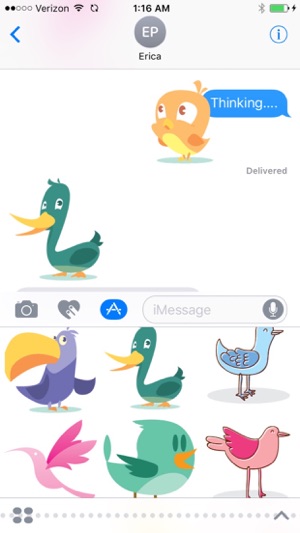 Bird stickers for iMessages(圖3)-速報App