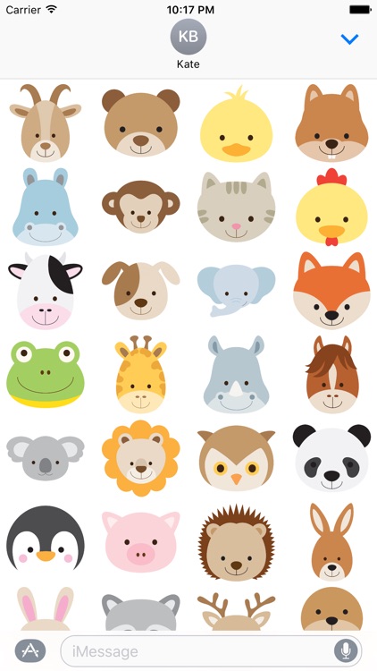 Cute Animals for Stickers