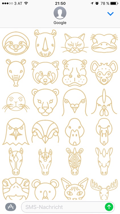 KitschArmy – GOLD animal emojis by Tae S Yang
