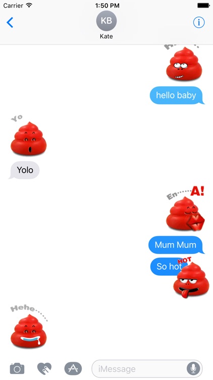 Cool red poop animated - Fx Sticker