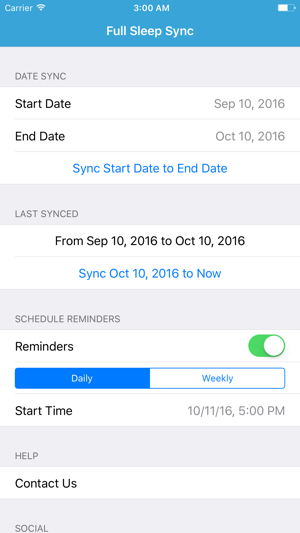 Sleep Sync for Fitbit