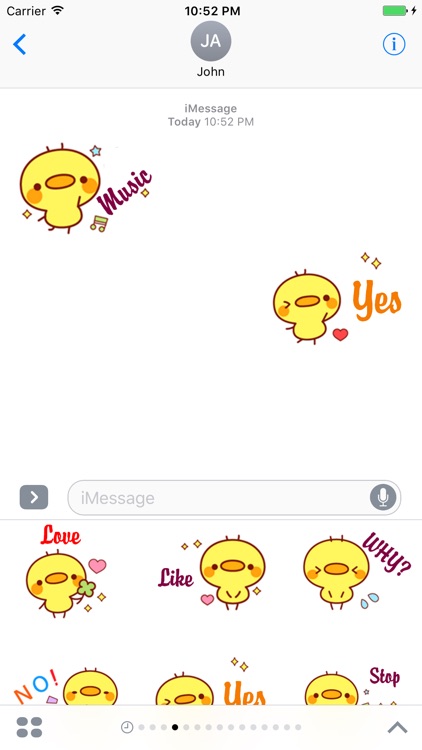 Happy Chicks Stickers Pack for iMessage