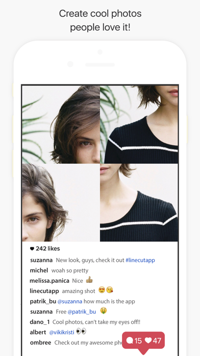 LineCut - Funny selfies & Cool photos screenshot 3