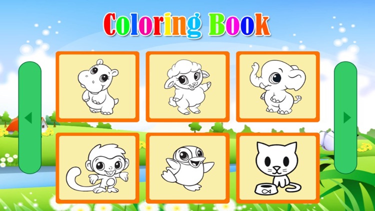 Baby Animal Cartoon Coloring book for kids