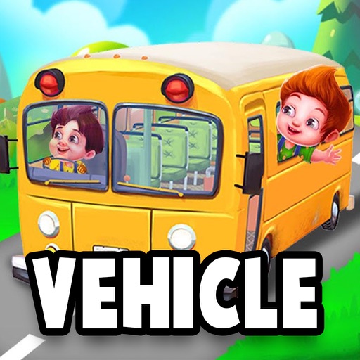 Baby First Words And FlashCards: Vehicles Learning Icon