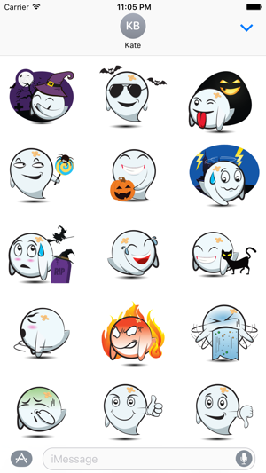 Cute Halloween Ghost - Sticker Pack for 