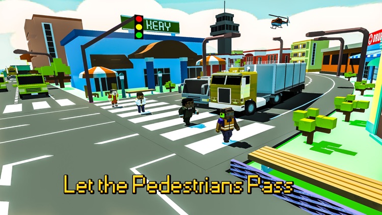 Blocky Cargo Transporter Truck-Craft Pro screenshot-4