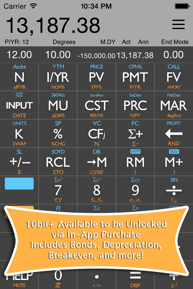 10bii Financial Calculator screenshot 3