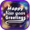 Happy New Year Greeting app wishes you best happiness and prosperity for upcoming New Year