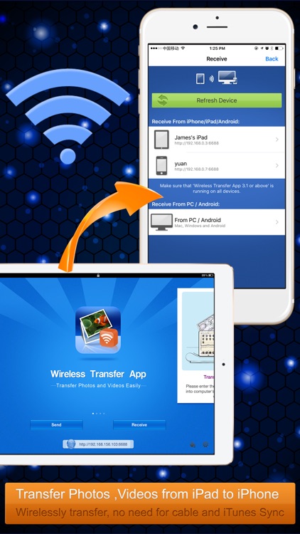 Wireless Transfer App:Sync backup photo and video