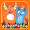 Monster happy halloween free crayon games for kids