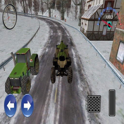 ATV Racing in tough road icon