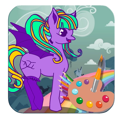 Kids My High Pet Coloring Books Free Game icon