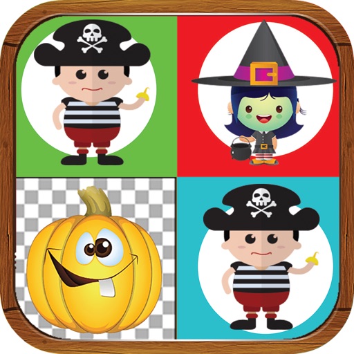 Halloween Zaa Match Game for Kids