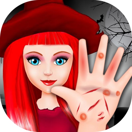 Halloween Girl Hand Treatment Icon