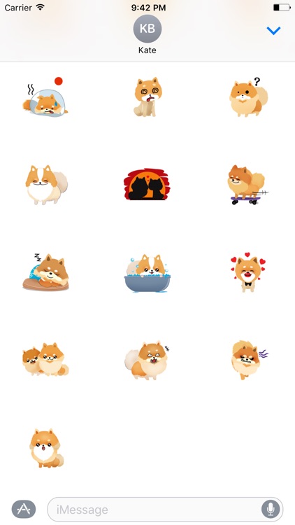 Cute Pom Dog Sticker