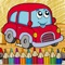 Vehicles Coloring Page Free-Fun Painting Good Kids