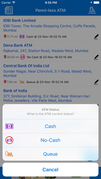 Penni-less ATM - Cash Locator