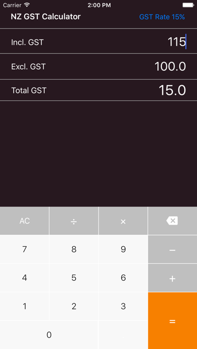 How to cancel & delete NZ AUS GST Calculator from iphone & ipad 1