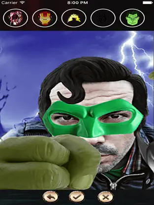 Skærmoptagelse 1 Make Me Super Hero (Sticker Camera) iphone