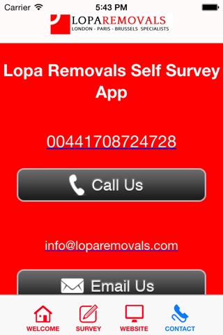 Lopa Removals Self Survey App screenshot 4
